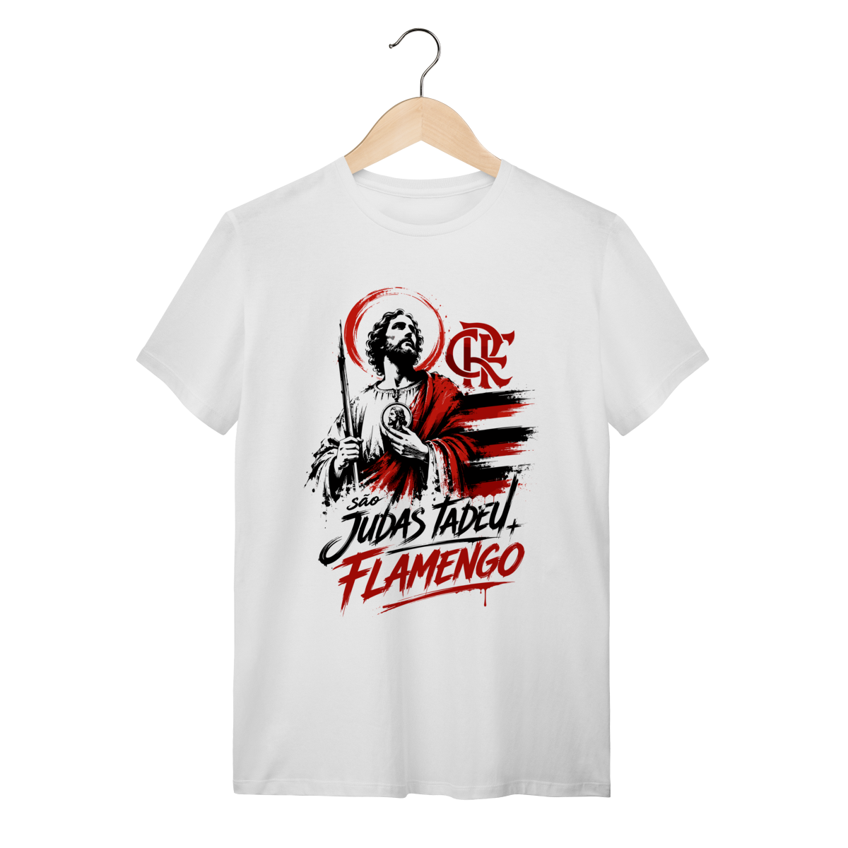 Camiseta Unissex Padroeiro Flamengo São Judas Tadeu