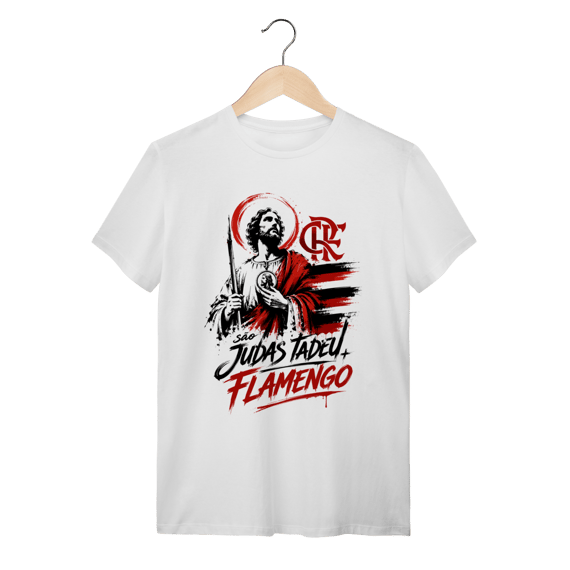 Camiseta Unissex Padroeiro Flamengo São Judas Tadeu