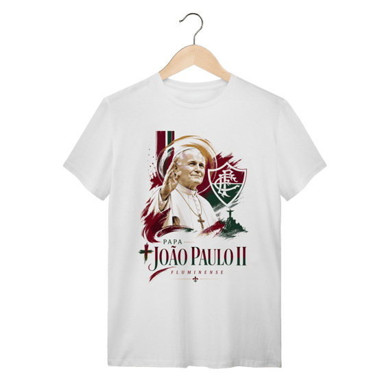 Camiseta Unissex Padroeiro Fluminense João Paulo II