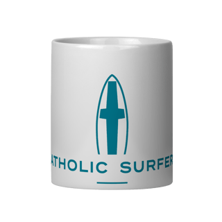 Caneca cerâmica Catholic Surfers
