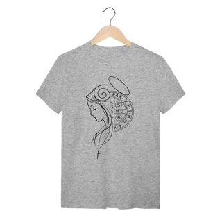 Nome do produto Camiseta Unissex Nossa Senhora e Cruz de São Bento
