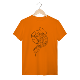 Nome do produto Camiseta Unissex Nossa Senhora e Cruz de São Bento