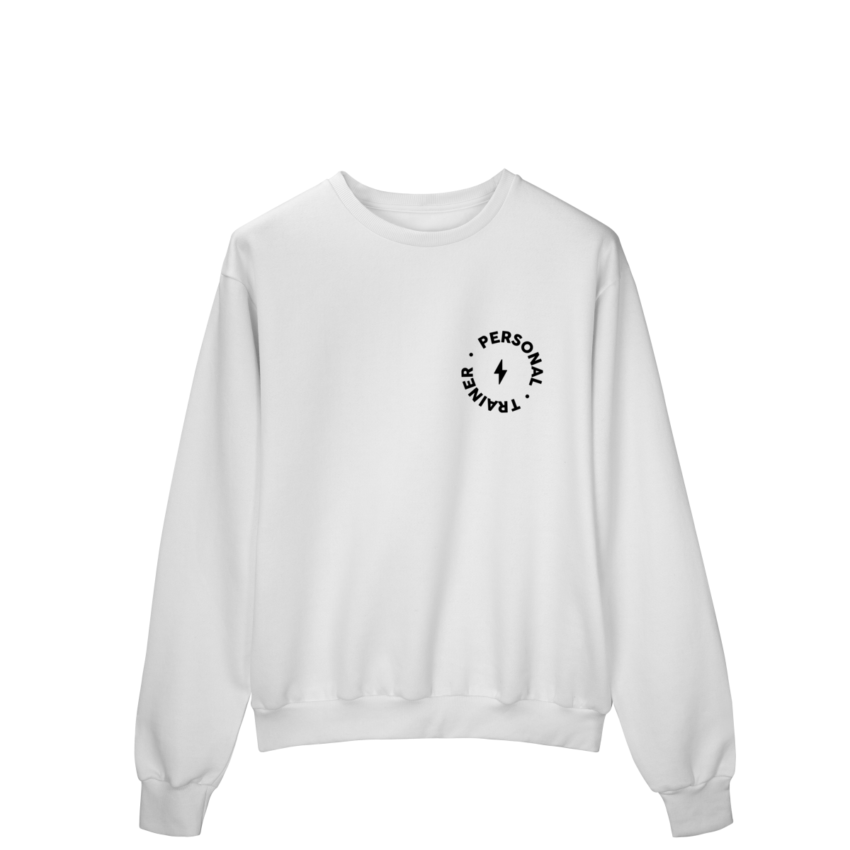 Nome do produto: Moletom Fechado Personal Trainer Branco