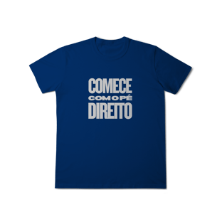 Nome do produtoCamisa MASC Comece com o Pé Direito | Um Patriota