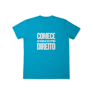 Nome do produtoCamisa MASC Comece com o Pé Direito | Um Patriota