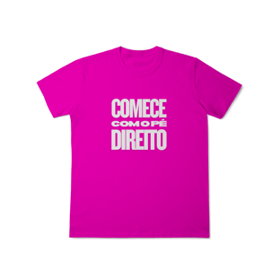 Nome do produtoCamisa MASC Comece com o Pé Direito | Um Patriota