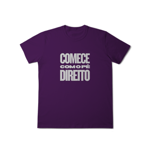 Nome do produtoCamisa MASC Comece com o Pé Direito | Um Patriota
