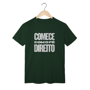 Nome do produtoCamisa MASC Comece com o Pé Direito | Um Patriota