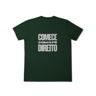 Nome do produtoCamisa MASC Comece com o Pé Direito | Um Patriota