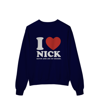 Nome do produto MOLETOM - I LOVE NICK | JONAS BROTHERS