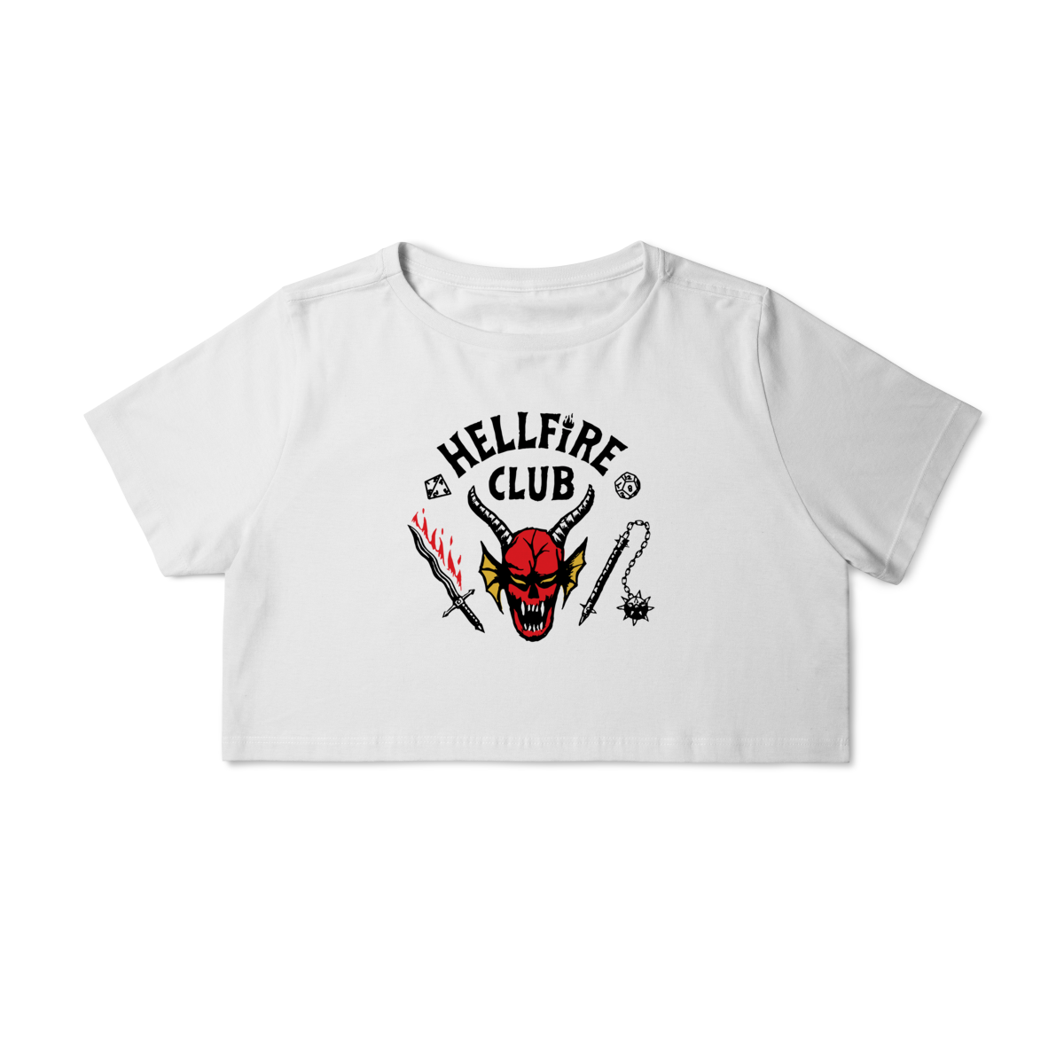 Nome do produto: CROPPED - HELLFIRE CLUB | STRANGER THINGS