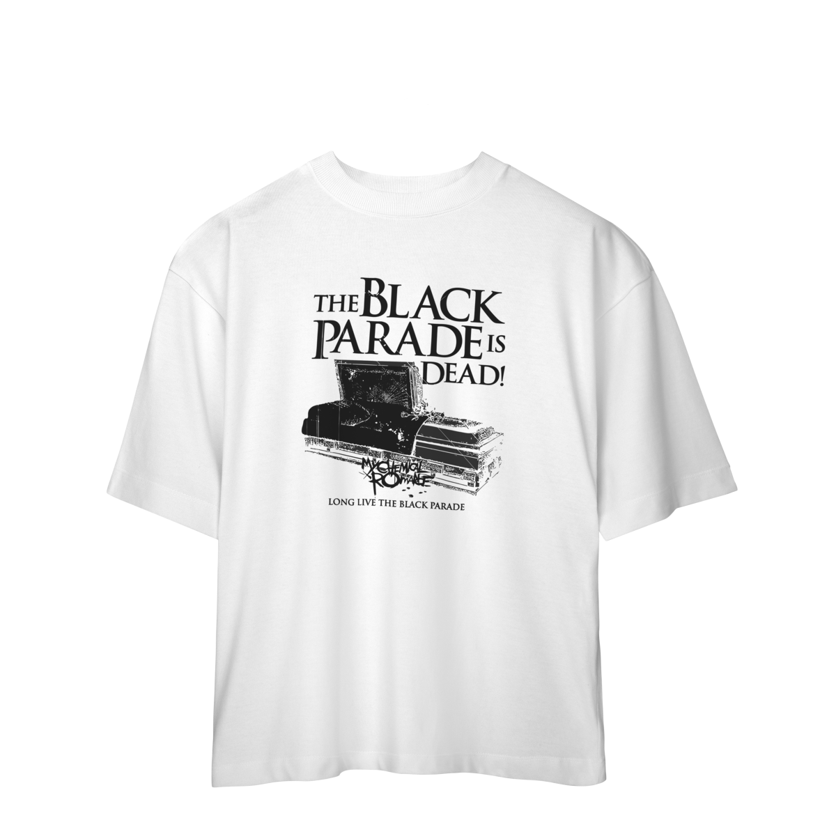 Nome do produto: CAMISA OVERSIZED - BLACK PARADE | MY CHEMICAL ROMANCE