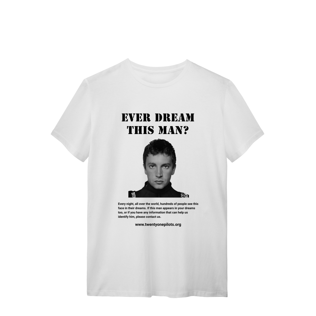 Nome do produto: Camisa | Ever Dream This Man Tyler Joseph p&b - Twenty One Pilots