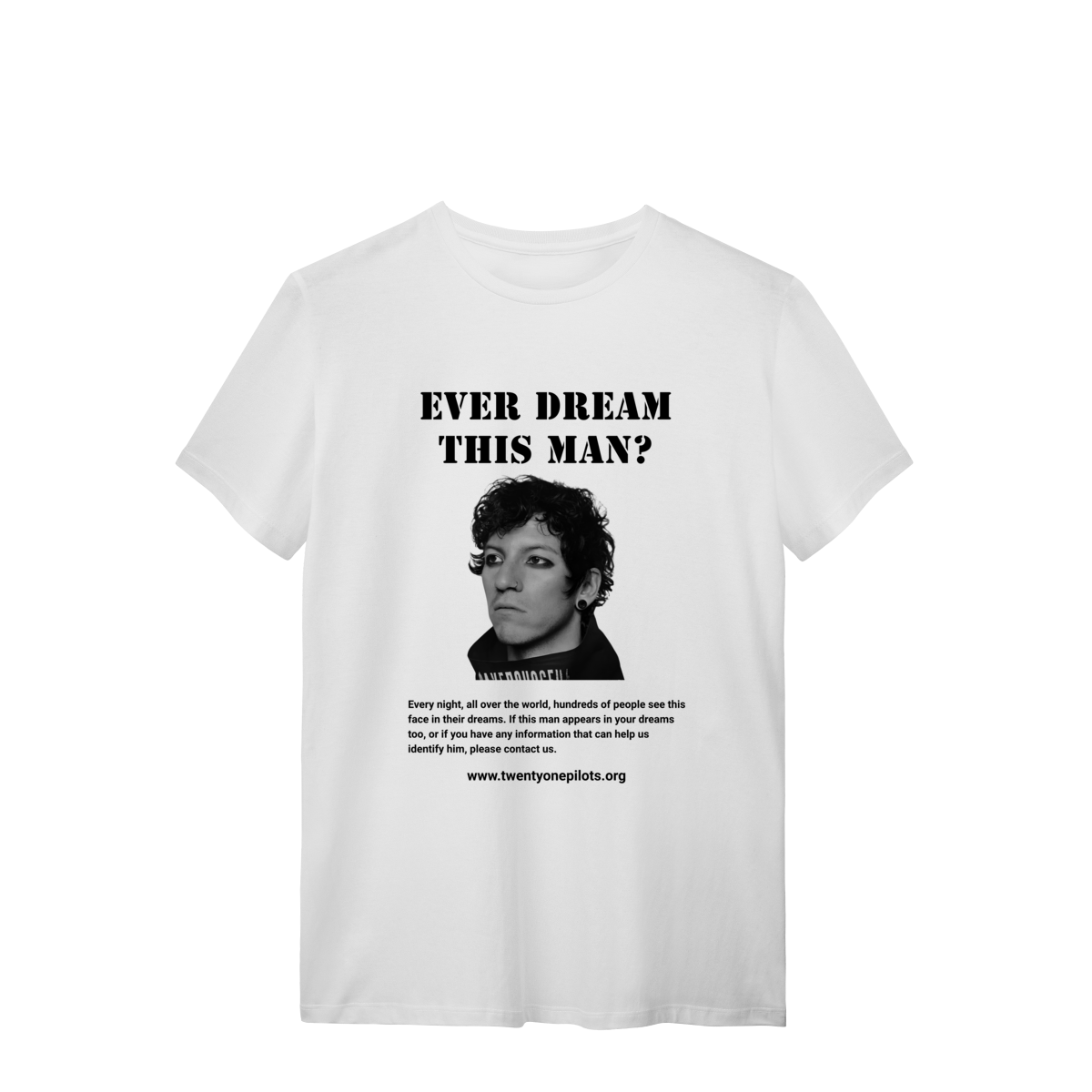 Nome do produto: Camisa | Ever Dream This Man Josh Dun p&b - Twenty One Pilots