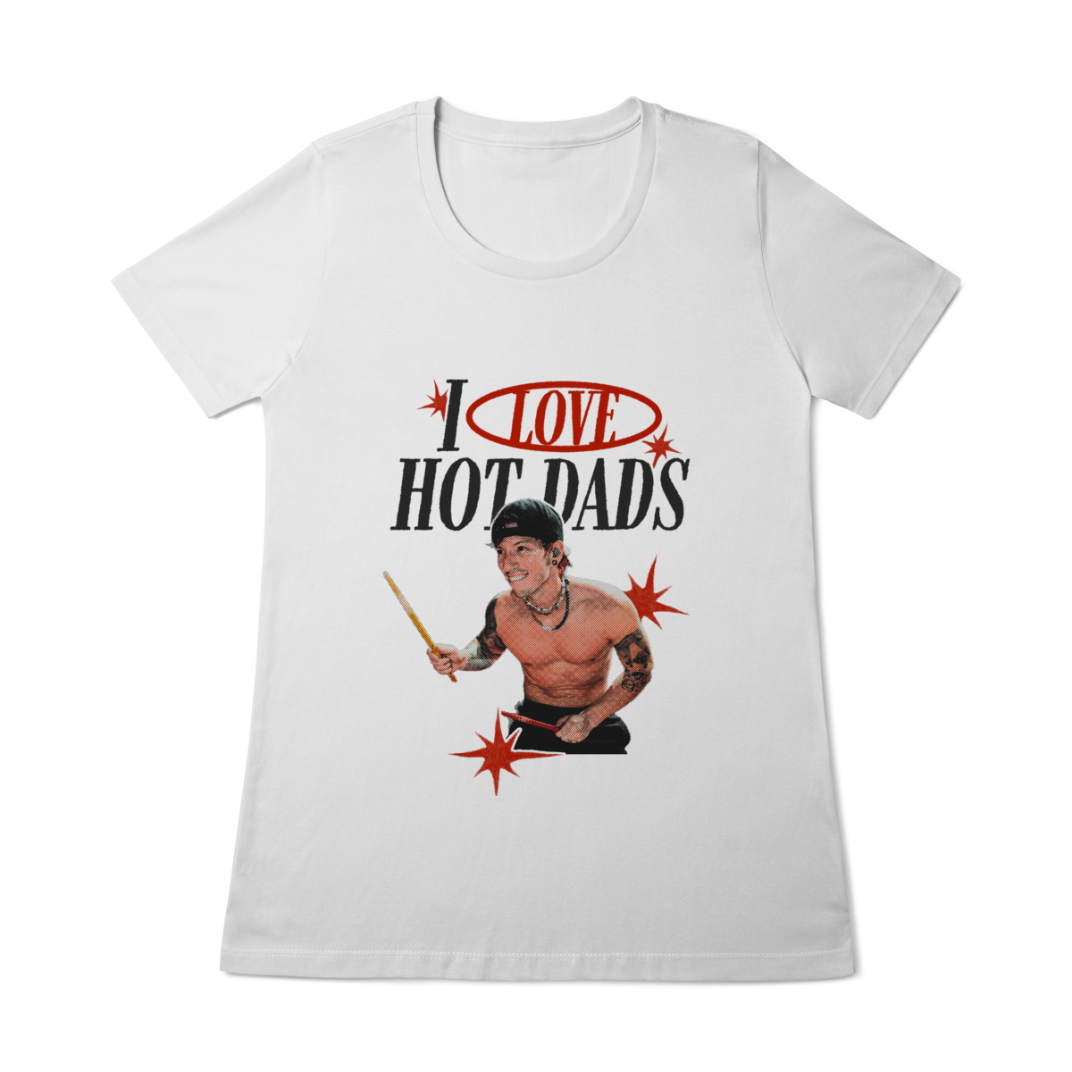 Nome do produto: Camisa BabyLook | I Love Hot Dads Josh Dun - Twenty One Pilots