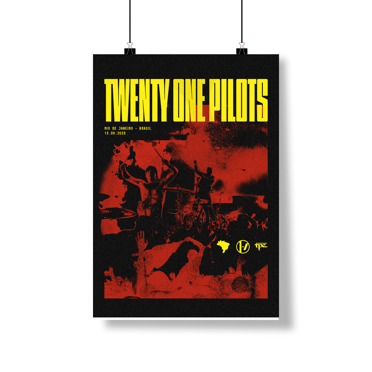 Nome do produto: Poster - Twenty One Pilots no Rock in Rio