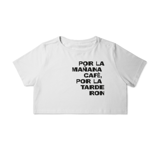 Nome do produto CROPPED - CAFÉ & RON | BAD BUNNY