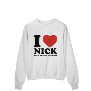 Nome do produto MOLETOM - I LOVE NICK | JONAS BROTHERS