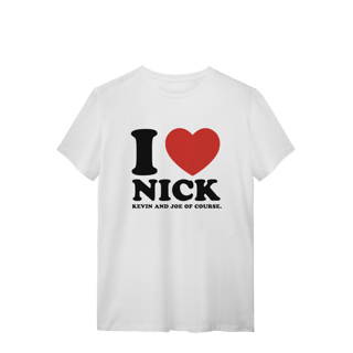Nome do produto CAMISA - I LOVE NICK | JONAS BROTHERS