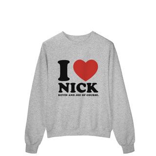 Nome do produto MOLETOM - I LOVE NICK | JONAS BROTHERS