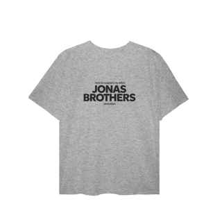 Nome do produto CAMISA PLUS SIZE - HERE TO SUPPORT MY WIFE'S OBSESSION | JONAS BROTHERS
