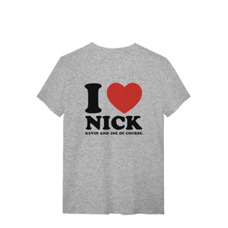 Nome do produto CAMISA - I LOVE NICK | JONAS BROTHERS