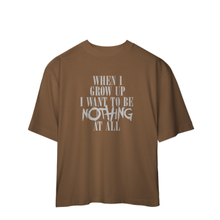 Nome do produto CAMISA OVERSIZED - NOTHING AT ALL | MY CHEMICAL ROMANCE