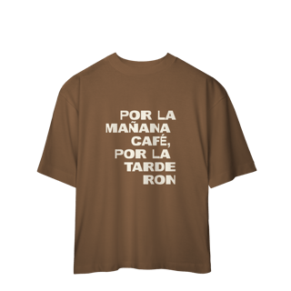 Nome do produto CAMISA OVERSIZED - CAFÉ & RON | BAD BUNNY