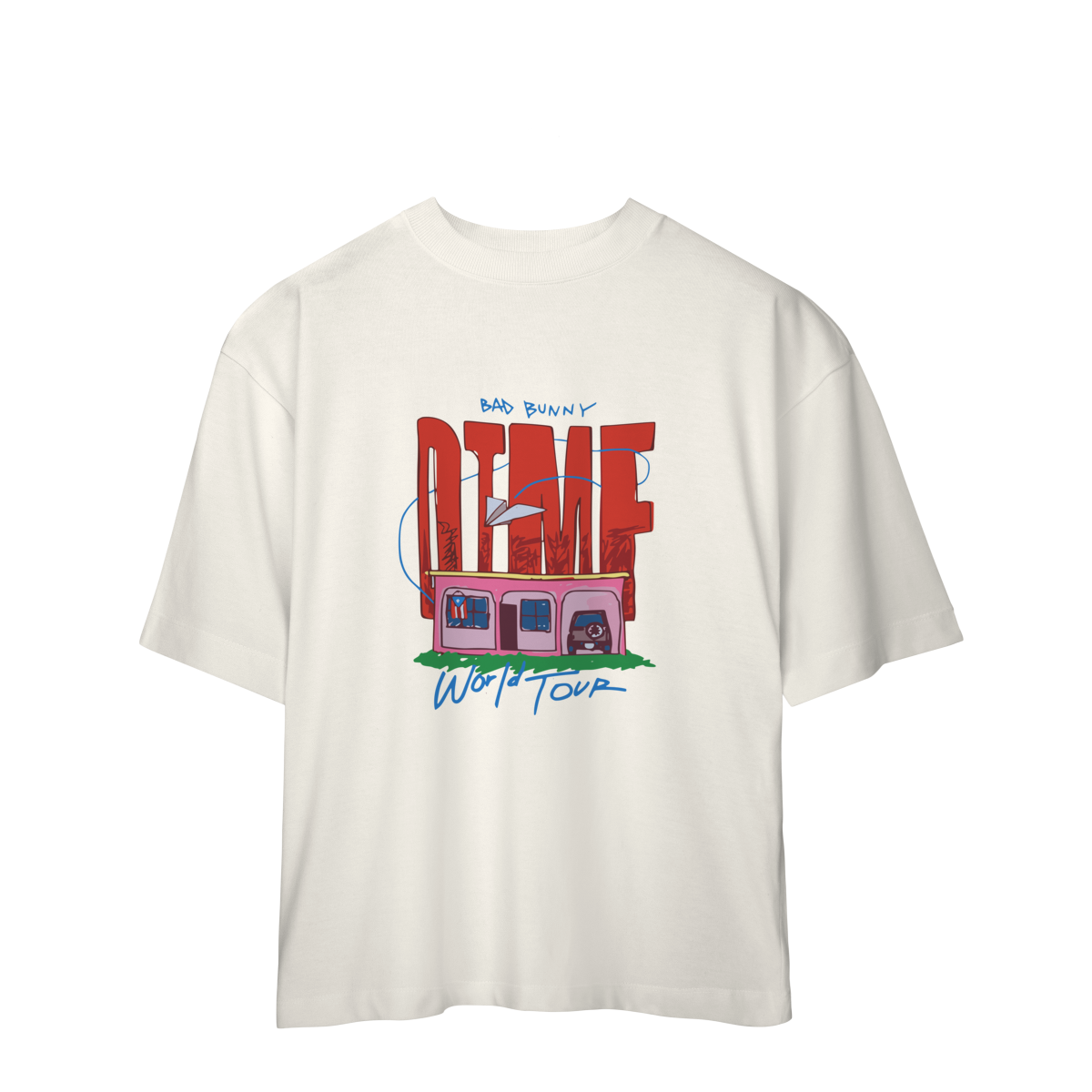 Nome do produto: CAMISA OVERSIZED - DTMF WORLD TOUR | BAD BUNNY