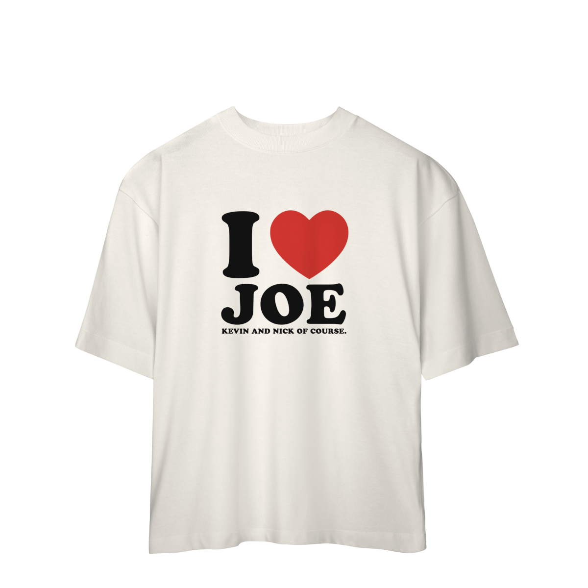 Nome do produto: CAMISA OVERSIZED - I LOVE JOE | JONAS BROTHERS