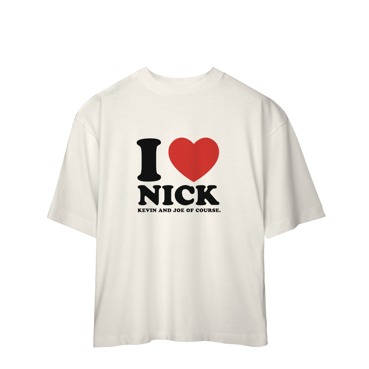 Nome do produto: CAMISA OVERSIZED - I LOVE NICK | JONAS BROTHERS