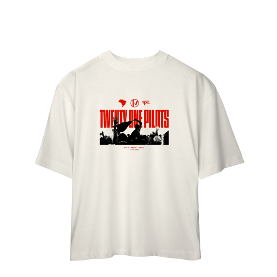Camisa Oversized - Twenty One Pilots no Rock in Rio