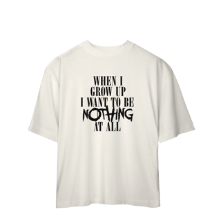 Nome do produto CAMISA OVERSIZED - NOTHING AT ALL | MY CHEMICAL ROMANCE