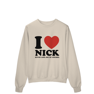 Nome do produto MOLETOM - I LOVE NICK | JONAS BROTHERS