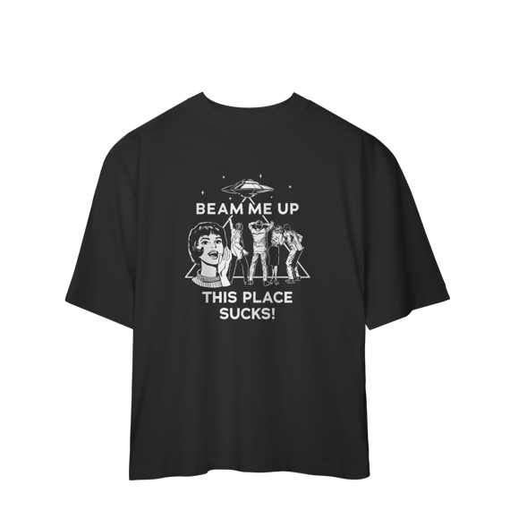 CAMISA OVERSIZED - THIS PLACE SUCKS | STRANGER THINGS