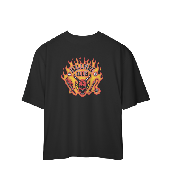 CAMISA OVERSIZED - HELLFIRE CLUB | STRANGER THINGS