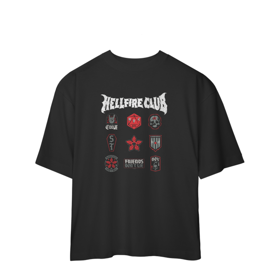 CAMISA OVERSIZED - HELLFIRE CLUB ICONS | STRANGER THINGS
