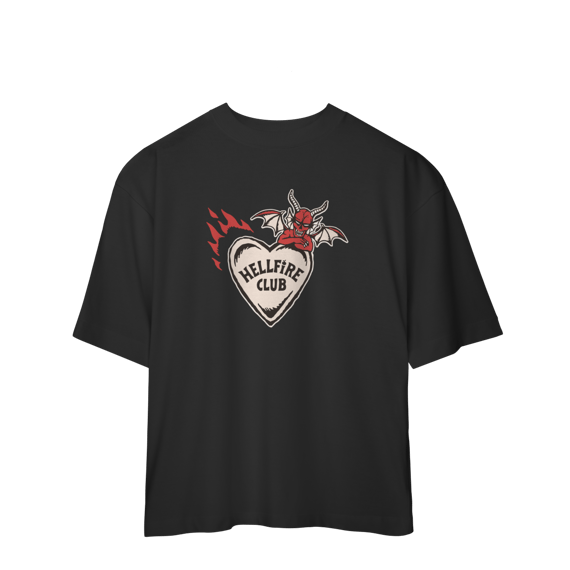 CAMISA OVERSIZED - HELLFIRE CLUB DEVIL | STRANGER THINGS