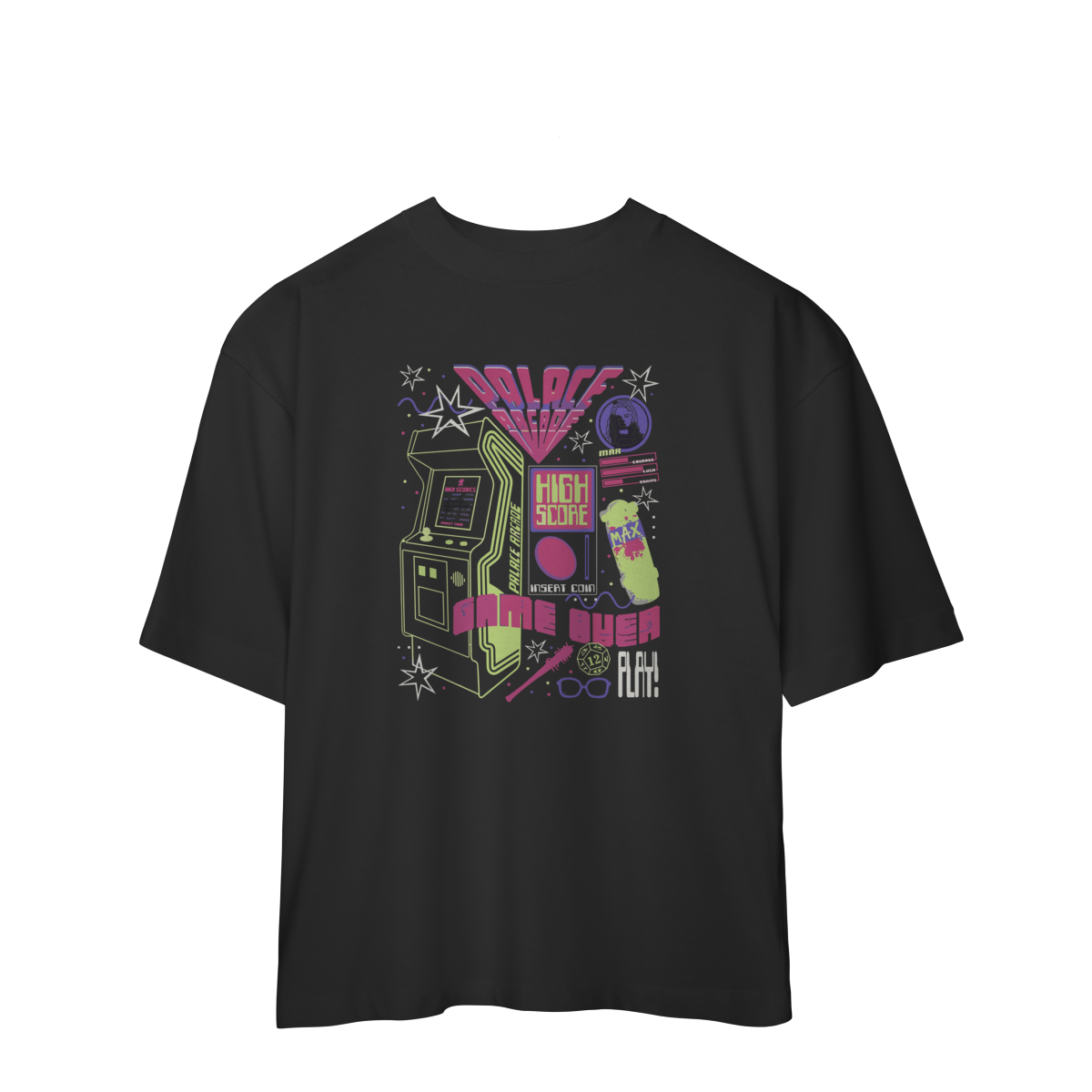 CAMISA OVERSIZED - ARCADE | STRANGER THINGS