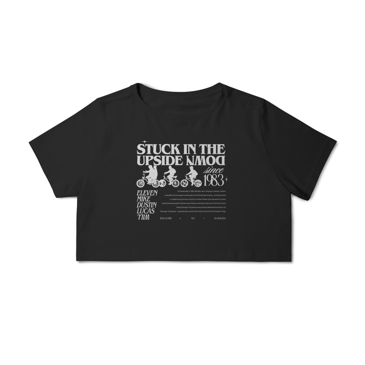 Nome do produto: CROPPED - STRUCK IN THE UPSIDE DOWN | STRANGER THINGS