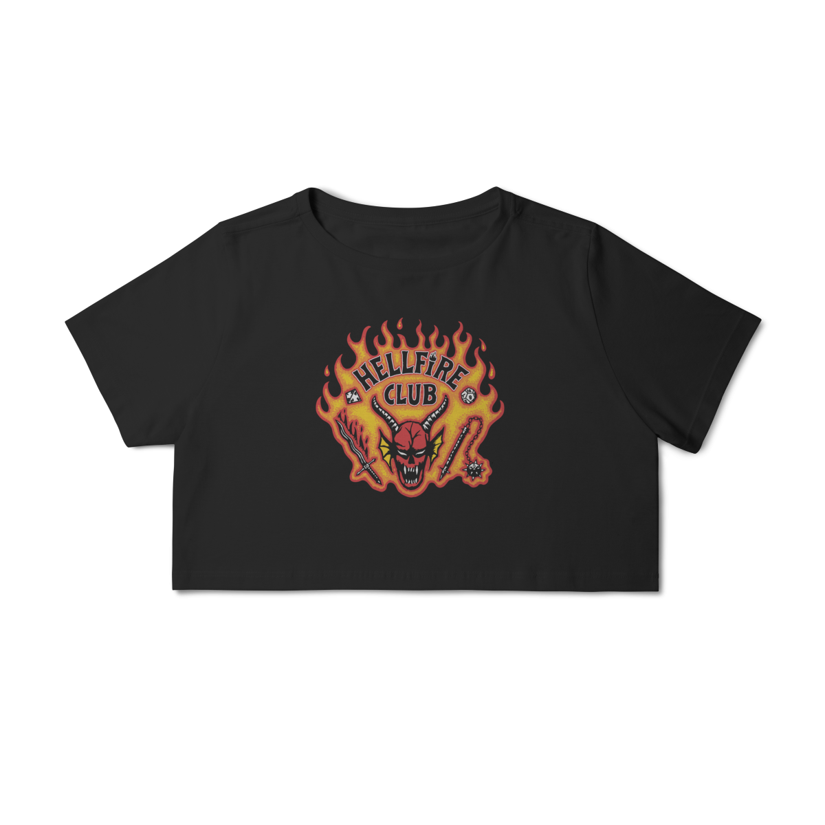 Nome do produto: CROPPED - HELLFIRE CLUB | STRANGER THINGS