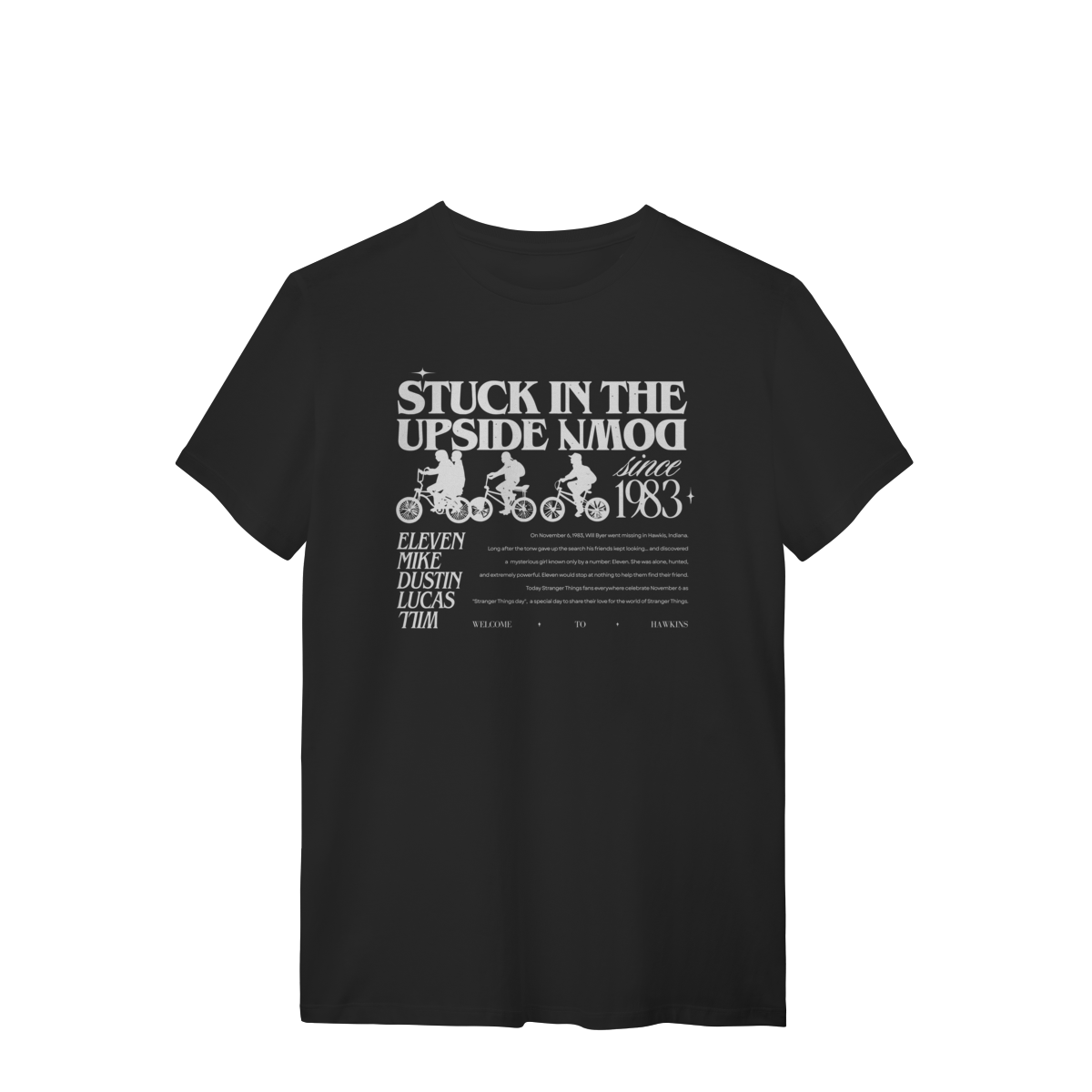 Nome do produto: CAMISA - STUCK IN THE UPSIDE DOWN | STRANGER THINGS