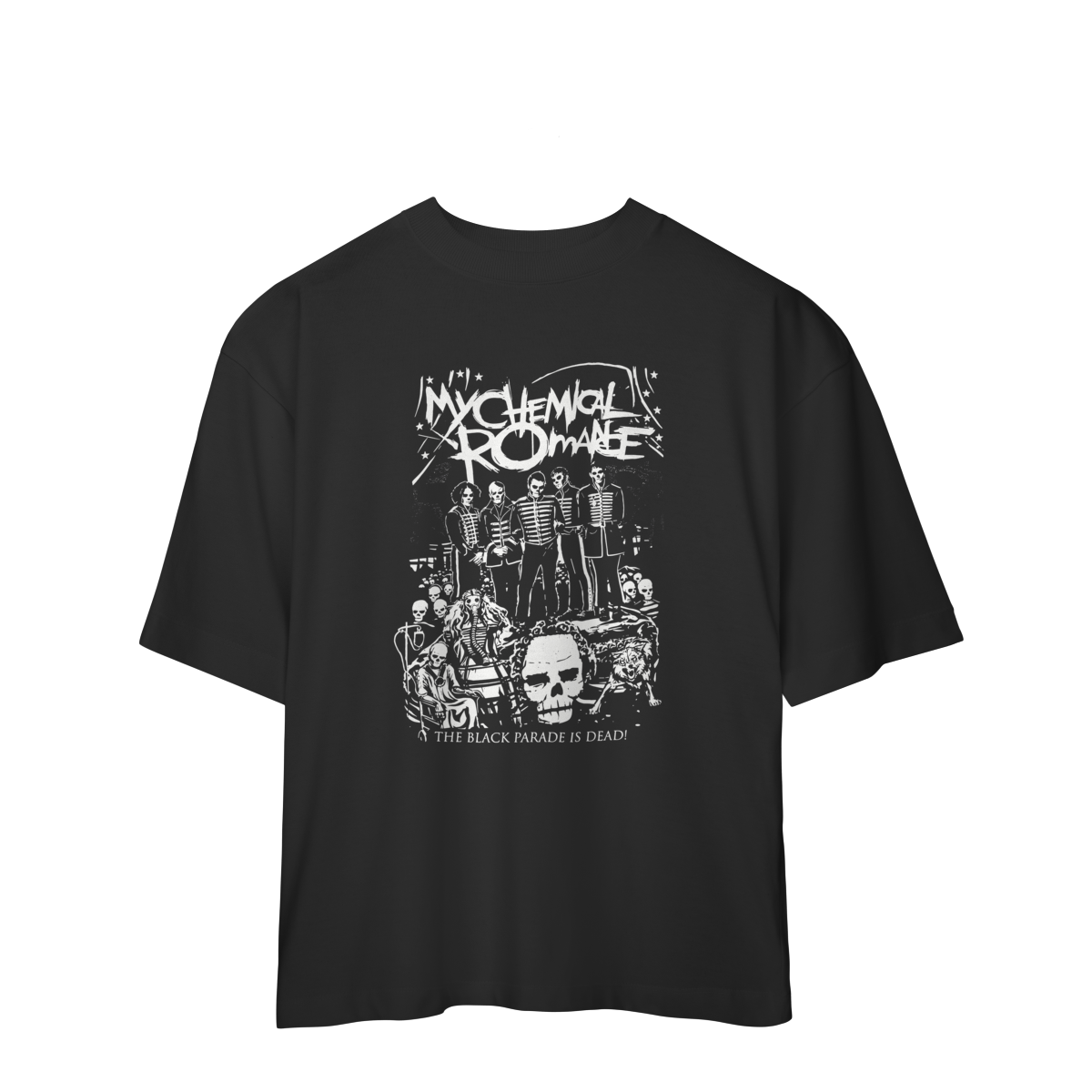 Nome do produto: CAMISA OVERSIZED - TBP IS DEAD | MY CHEMICAL ROMANCE