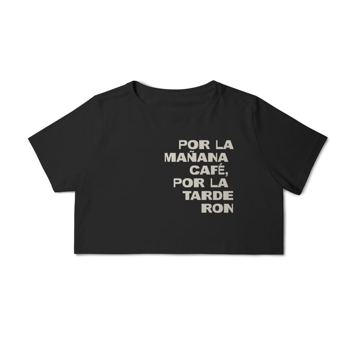 Nome do produto: CROPPED - CAFÉ & RON | BAD BUNNY
