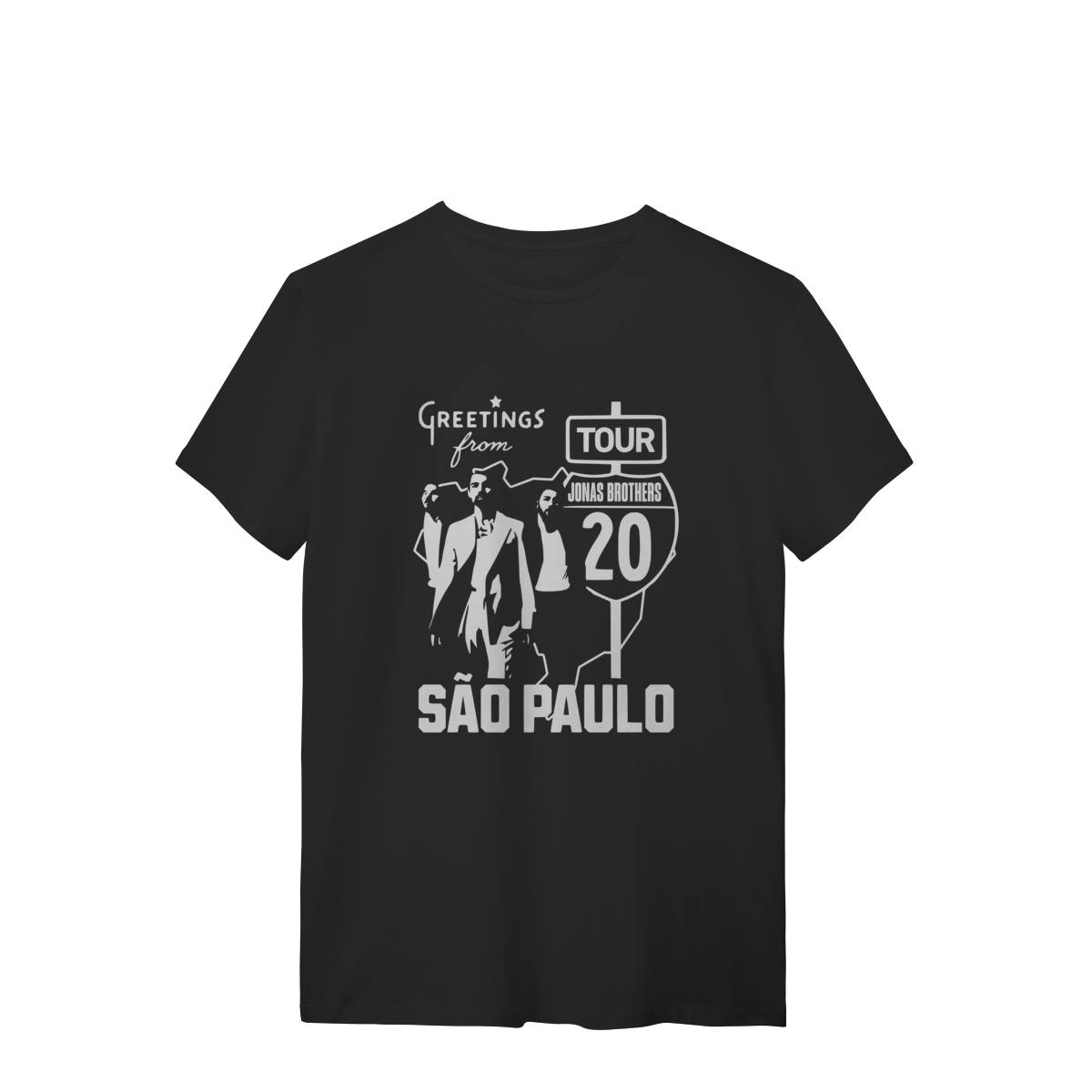 Nome do produto: CAMISA - GREETINGS FROM SÃO PAULO | JONAS BROTHERS