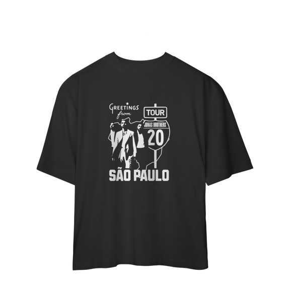 CAMISA OVERSIZED - GREETINGS FROM SÃO PAULO | JONAS BROTHERS