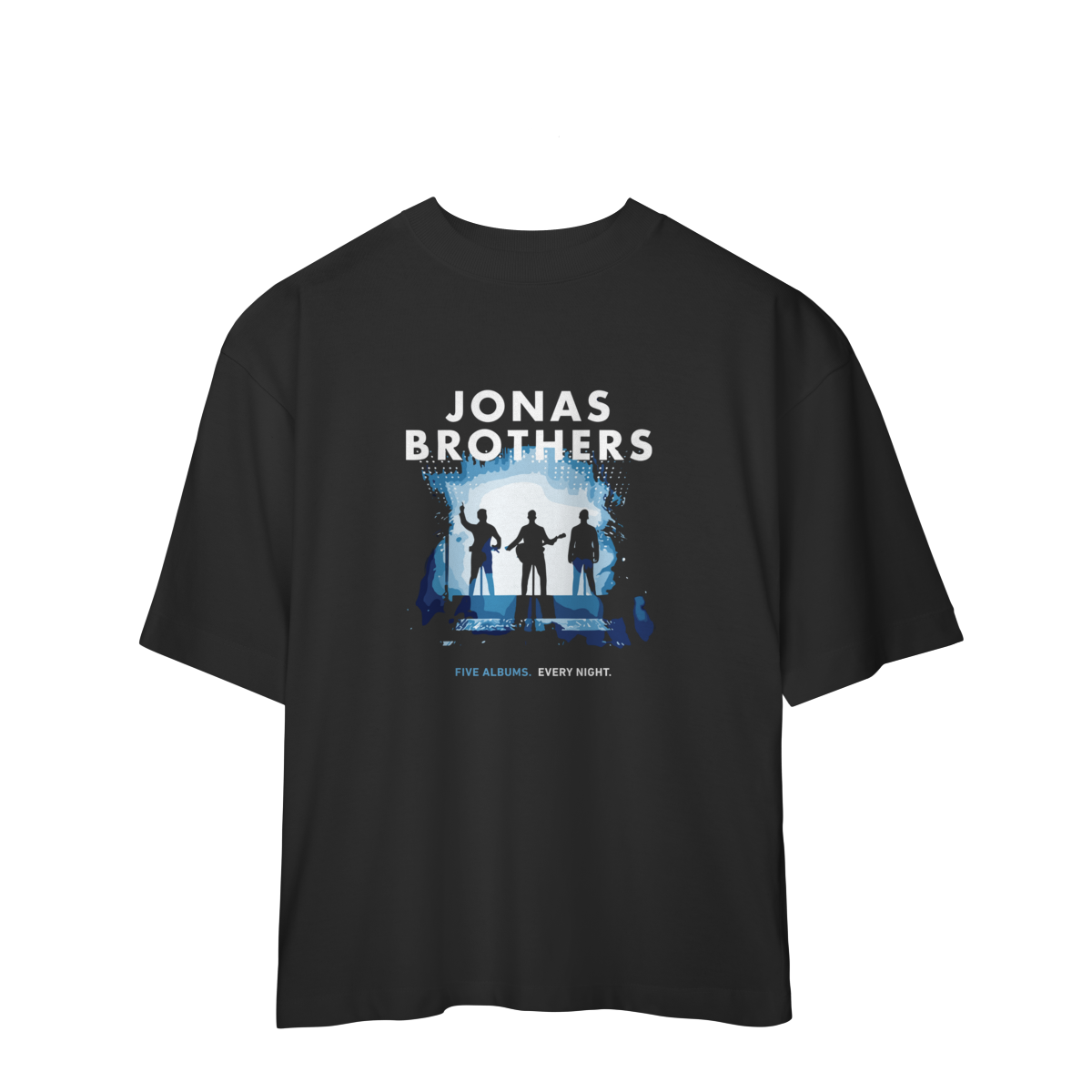 Nome do produto: CAMISA OVERSIZED - FIVE ALBUMS | JONAS BROTHERS