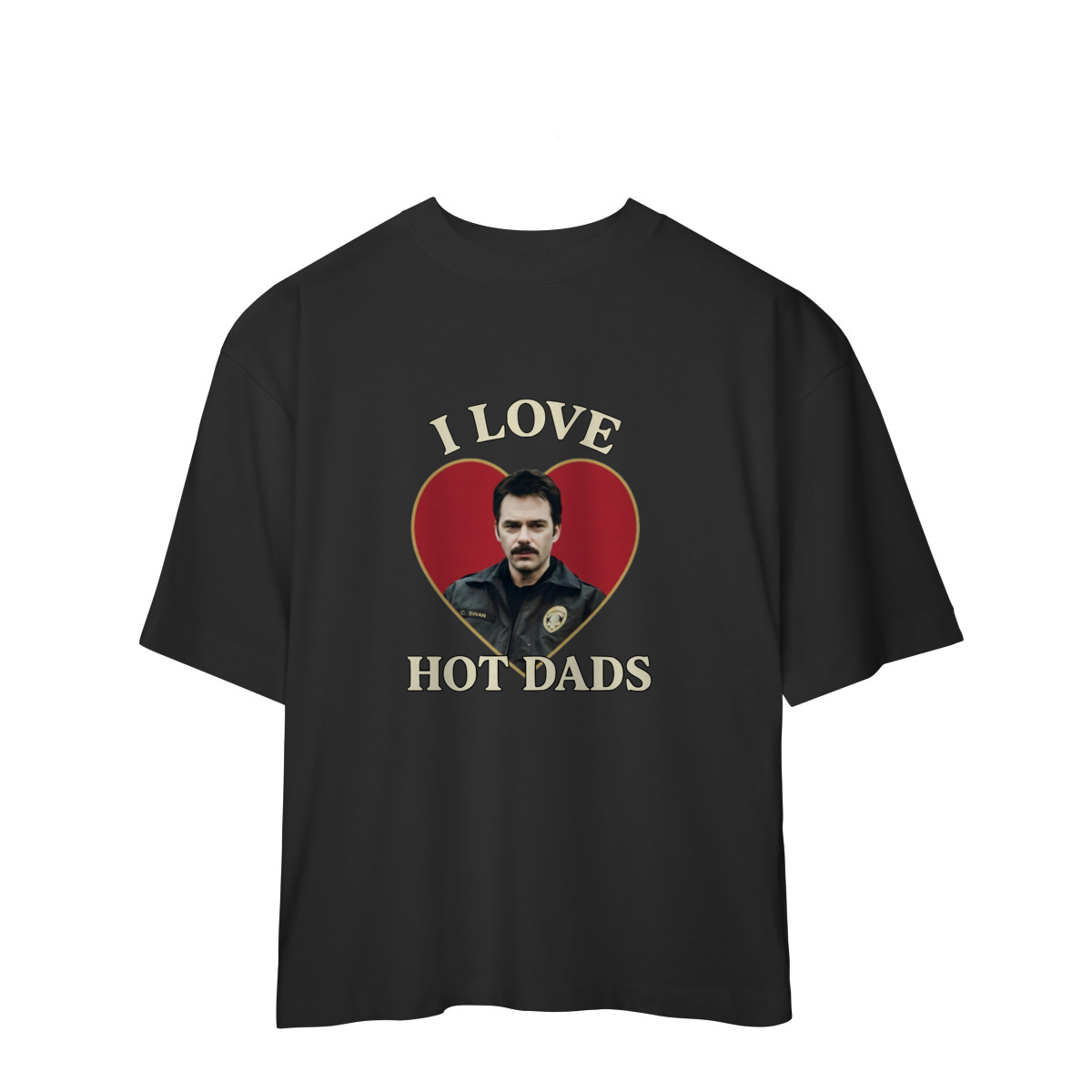 Nome do produto: Camisa Oversized | I love hot dads Charlie Swan - Crepúsculo