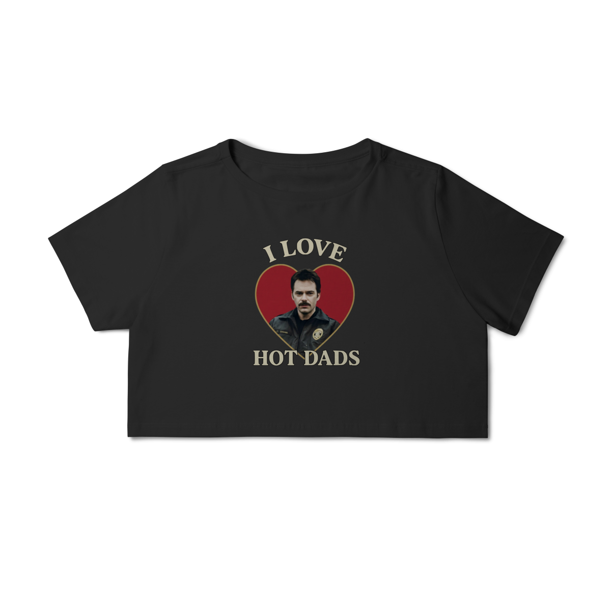 Nome do produto: Cropped | I love hot dads Charlie Swan - Crepúsculo