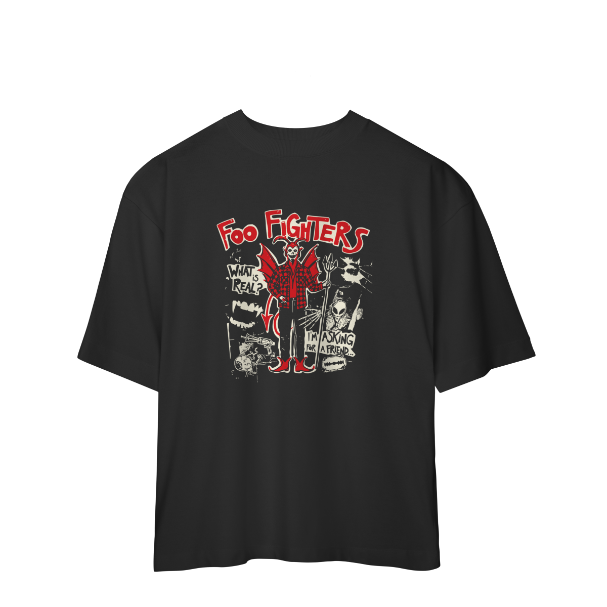 Camisa Oversized | I'm Asking For A Friend Devil - Foo Fighters